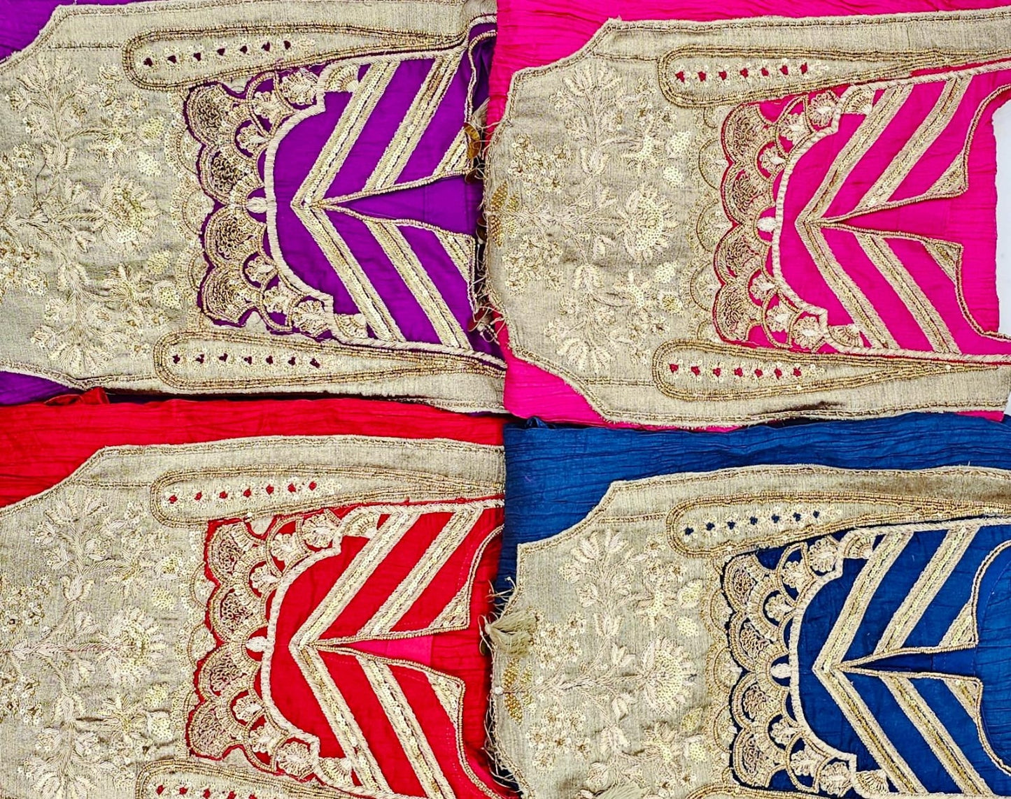“Zarmina” Pure Silk Handwork Set with Kanjivaram Silk Dupatta