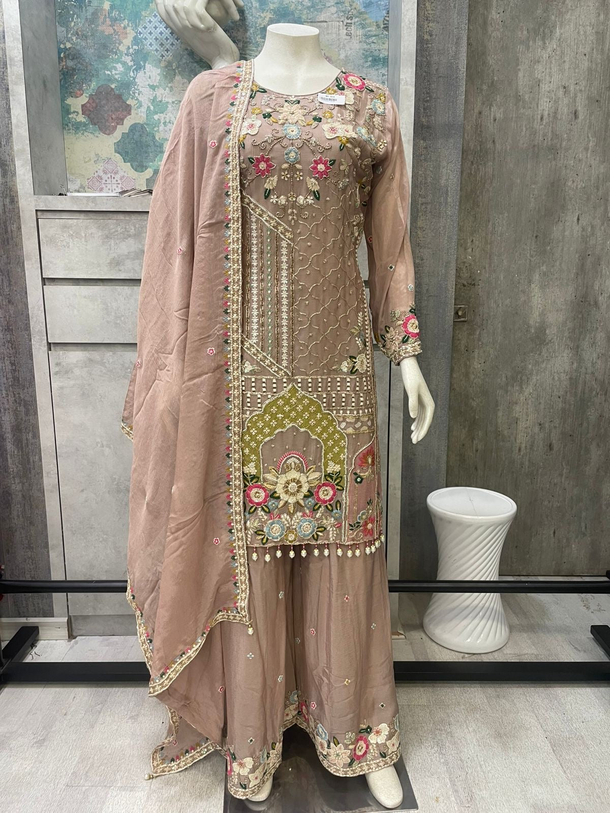Inaayat Signature Gharara Set | Hand Embroidered Designer Gharara for Wedding & Festive Wear