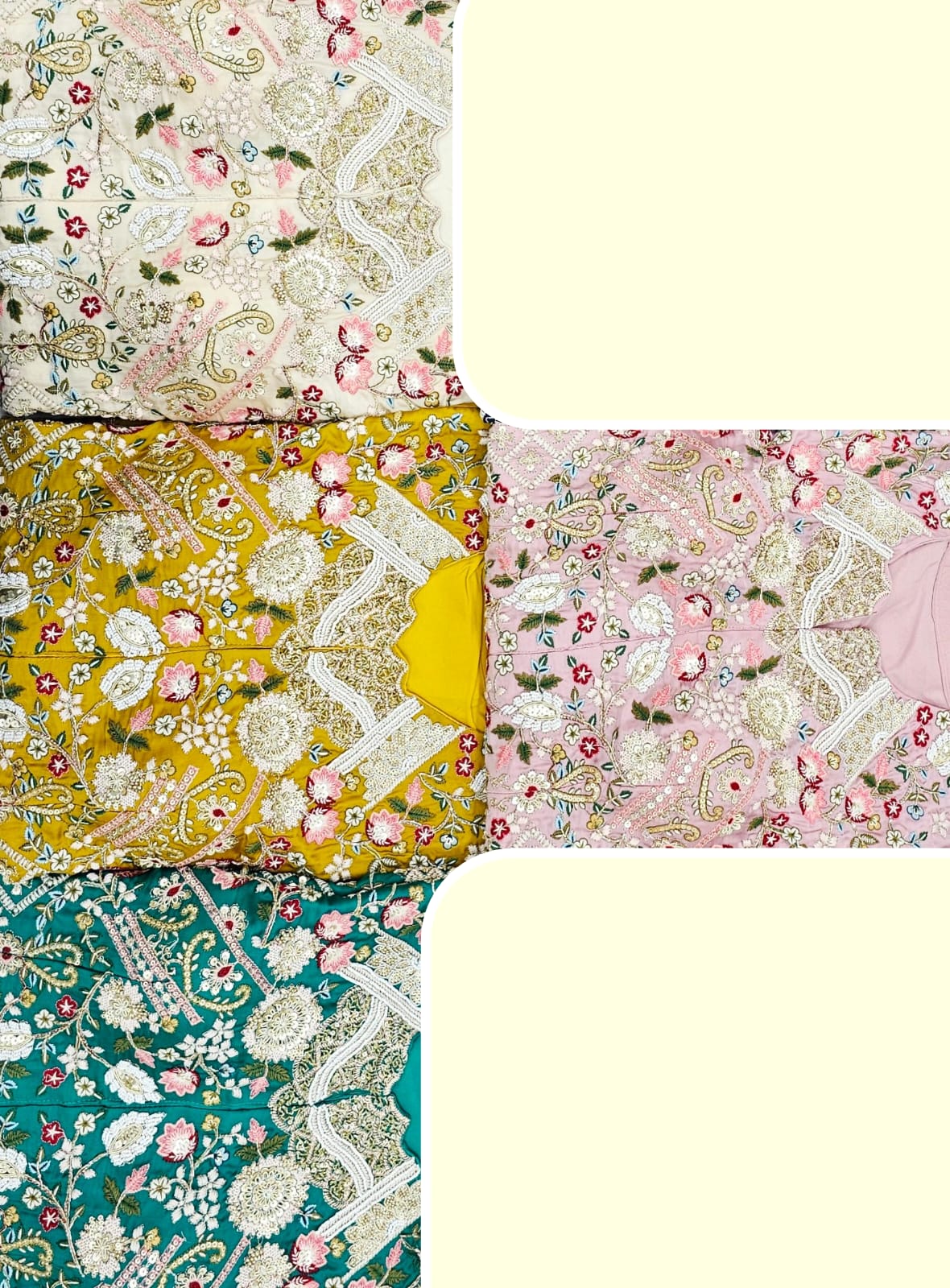 Hand-Embroidered Short Top with Flared Pants & Choker Dupatta – Couture Set