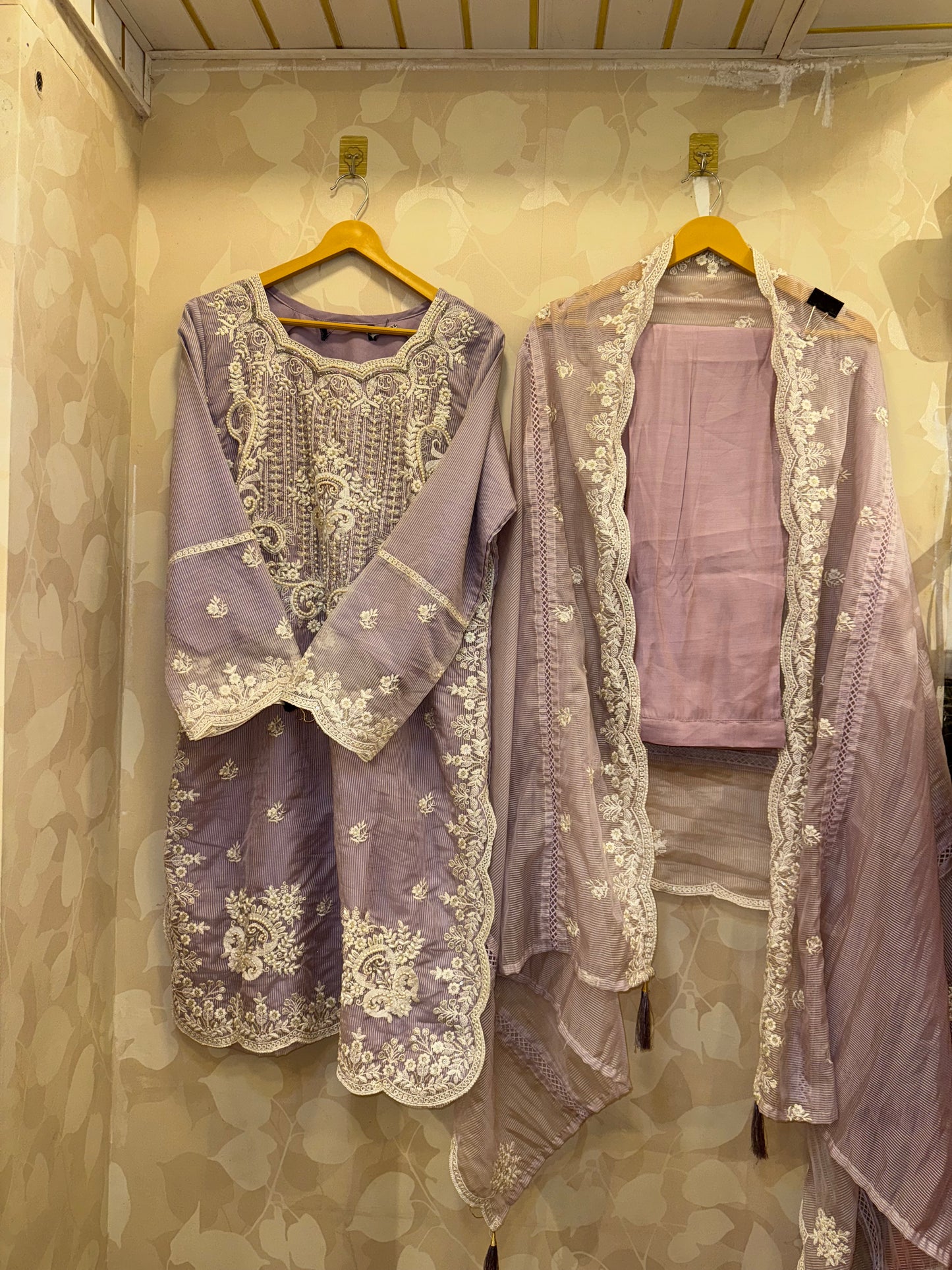 Zeenat – Organza Pearl Embroidered Suit