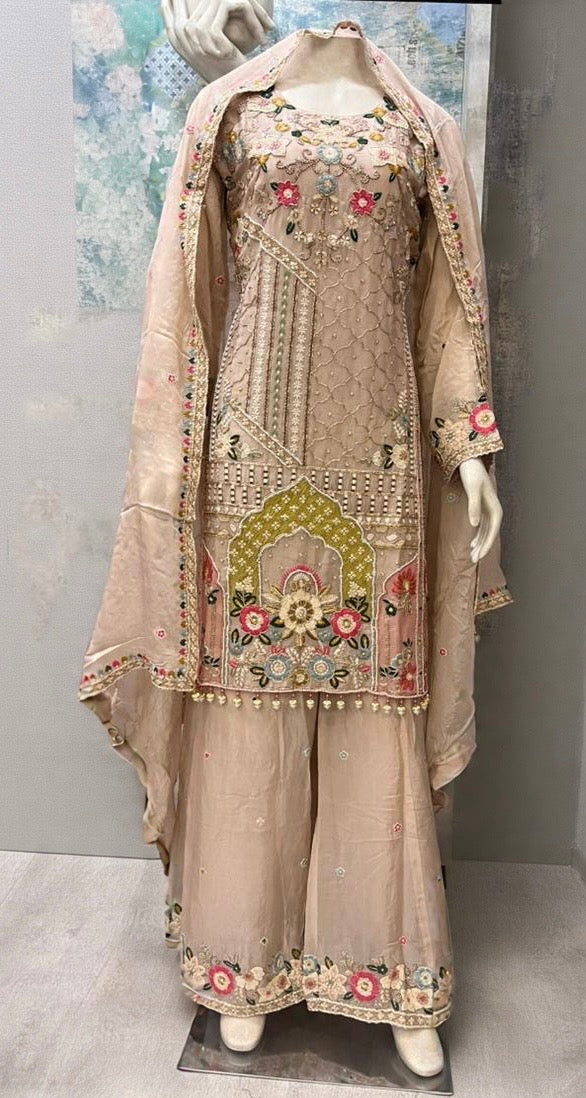Inaayat Signature Gharara Set | Hand Embroidered Designer Gharara for Wedding & Festive Wear