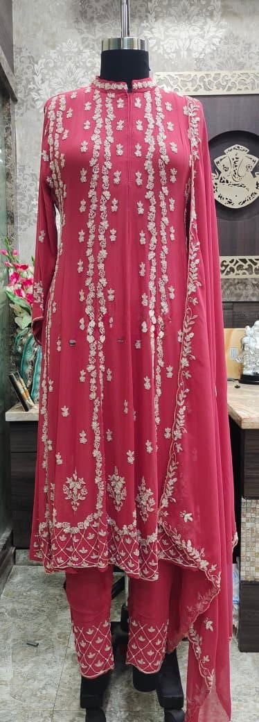 Rosé Handwork Anarkali Ensemble