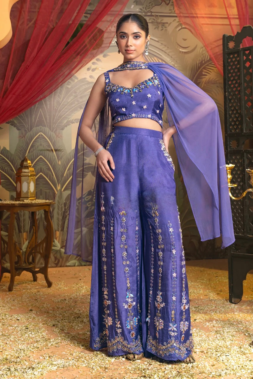 BOLLYWOOD INDOWESTERN PALLAZO SET {limited edition}