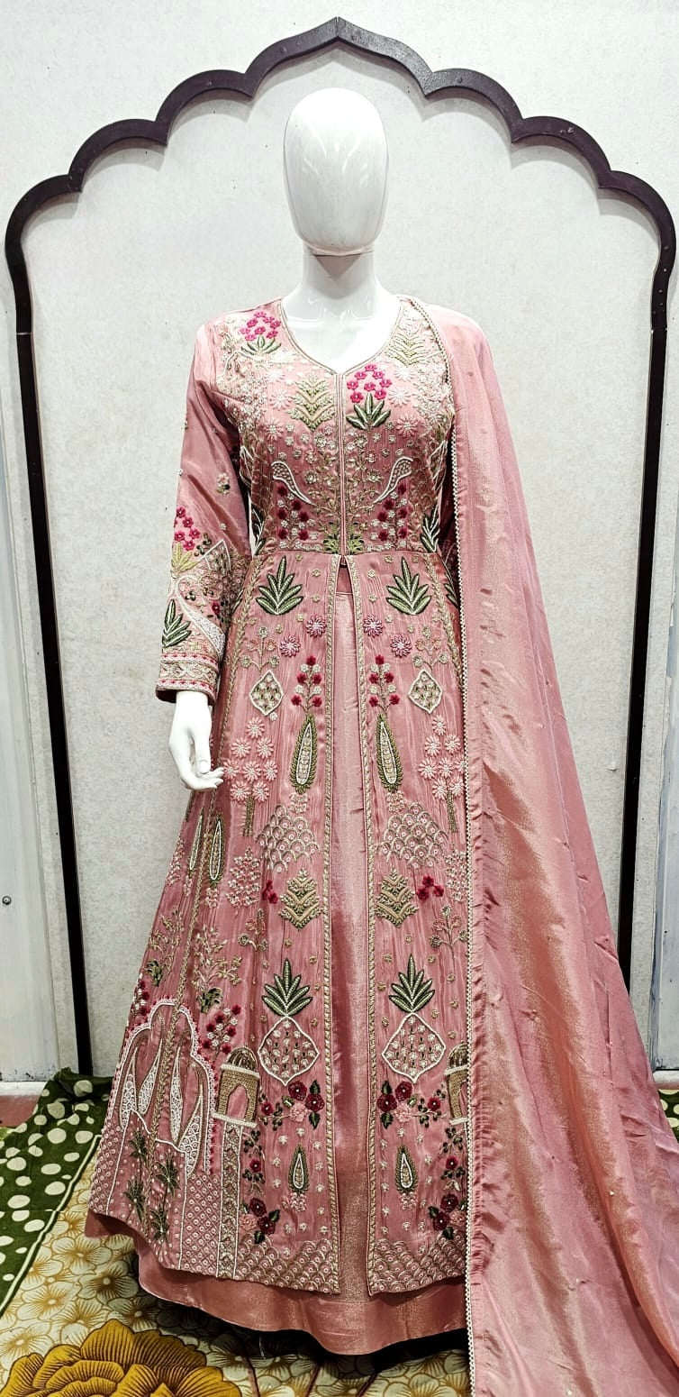 The Zoya Heritage Lehenga Set “Where timeless elegance meets handcrafted luxury.” dn001