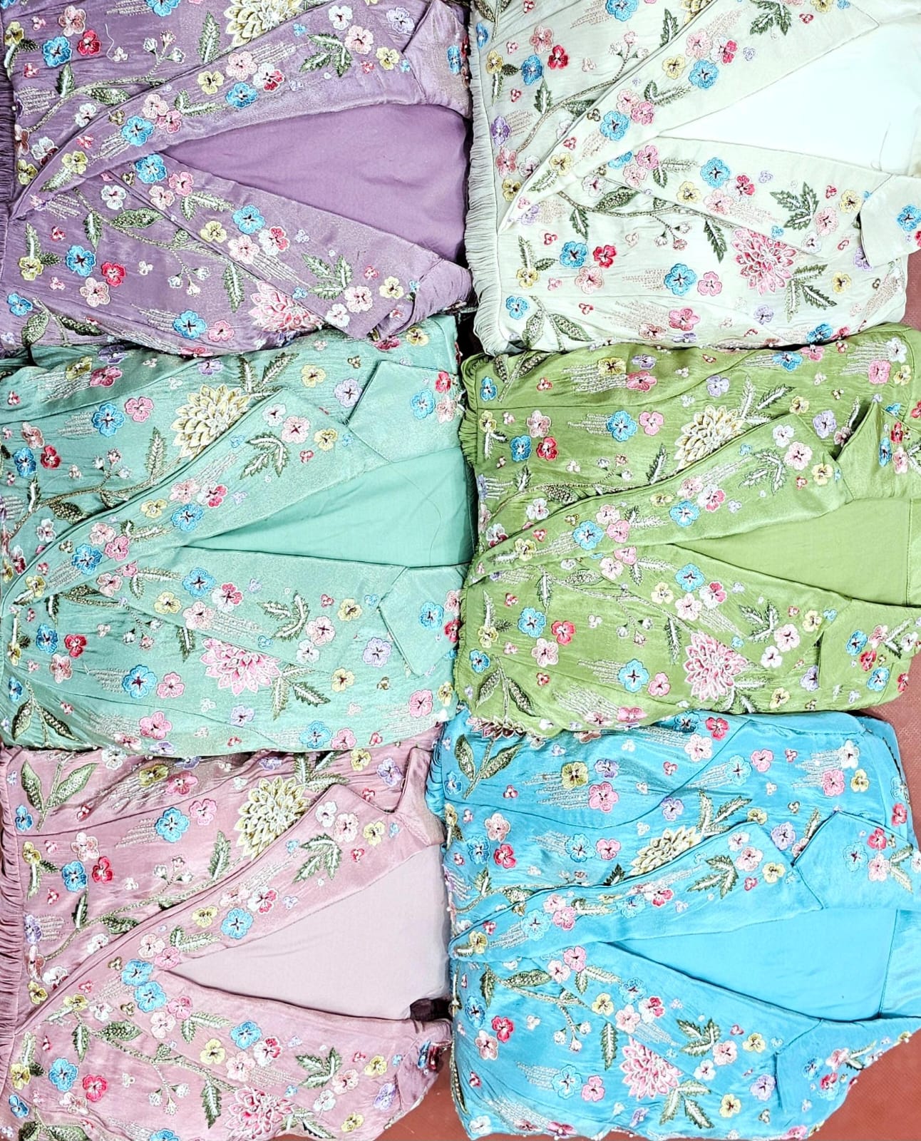 Collar Style Designer Gown with Organza Dupatta | Resham, Zardosi & Cutdana Hand Embroidery